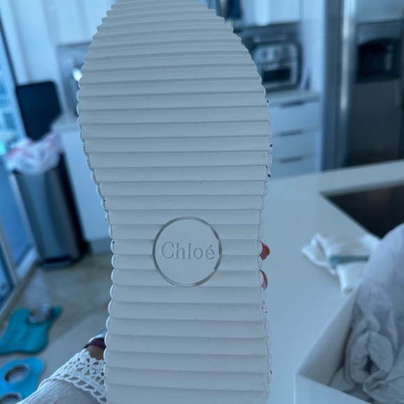 Chloe White Platform Sneakers - Picture 3 of 6